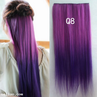 Color wig straight hair
