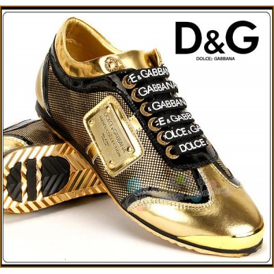 D&G Men's casual shoes Gold 2378-8 12
