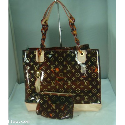 Louis vuitton clear amber tote brown c