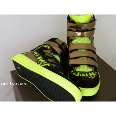 new MEN Louis Vuitton Lv Graffiti Sprouse Sneaker Boot