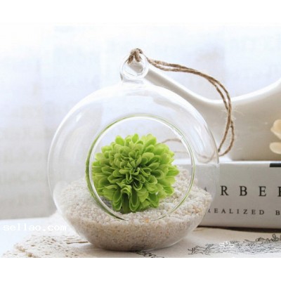Hanging 12cm glass orb terrarium,succulent planter for home decor/garden decor