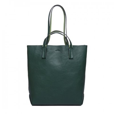 Color series portable shoulder Tote Bag dark green