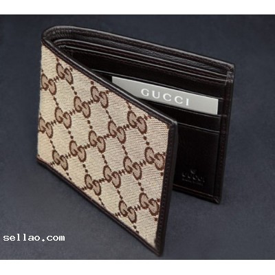 New Brown Monogram Gucci Mens Wallet Comescbj