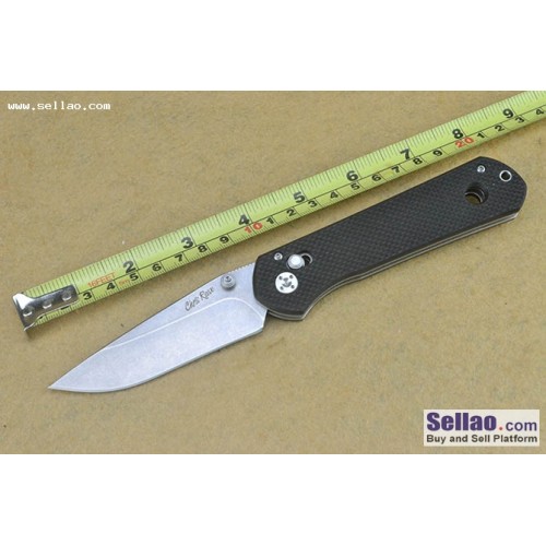 FREE SHIPPING NEW 8'' CNC Stone Wash CNC G10 Handle 8CR14 Steel Folding Pocket Knife VTF30