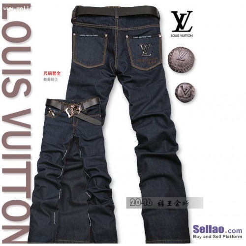 LV Louis Vuitton men's casual jeans
