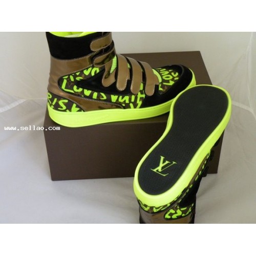 09 Louis Vuitton Lv Graffiti Sprouse Sneaker Boot 41`47