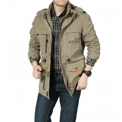AFS JEEP men's casual jackets in the long spring outdoor battlefield Jeep New mens jacket