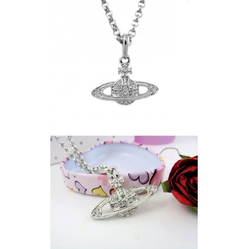 free shipping Trendy Jewelry Tiny orb Saturn Classical necklace wholesale 3201 hot-sale