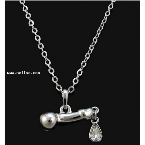 Hot sale Wholesale fine jewelry VW PENIS Drop Chain Necklace wholesale K99
