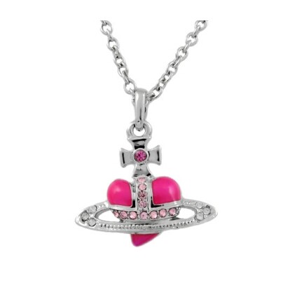 wholesale free shipping top-quality Jewelry pink Tiny orb Saturn women necklace for gift 5569