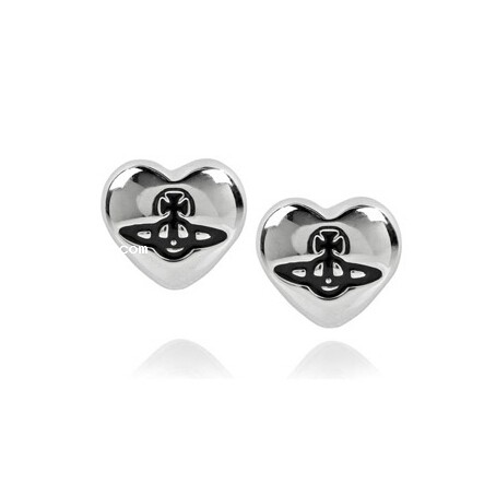 Fashion jewelry high-quality brincos Tiny Heart Orb Stud Earrings #1244 Free ship