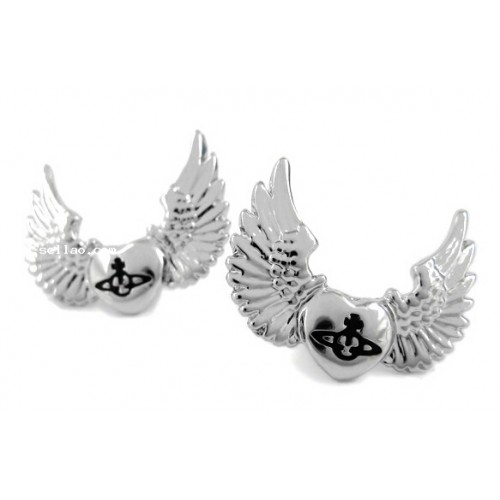wholesale free shipping trendy Jew brincos wind Heart Orb stud earrings for women #1050