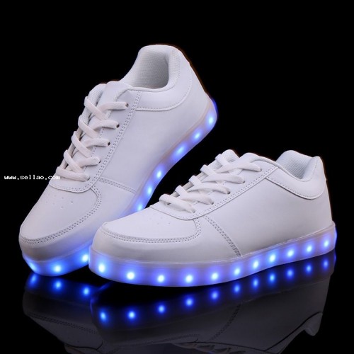 2015 Fashion basket Led shoes for adults Men Women Luminous light up shoes for adults glowing chauss