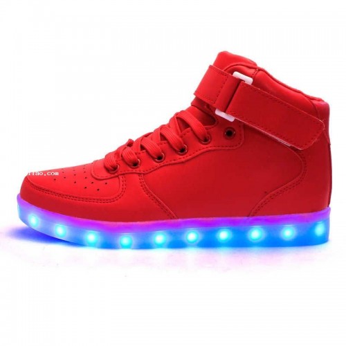Hot Selling 2016 New arrival luminous shoes men women lovers LED lights USB charging shoes fashion c