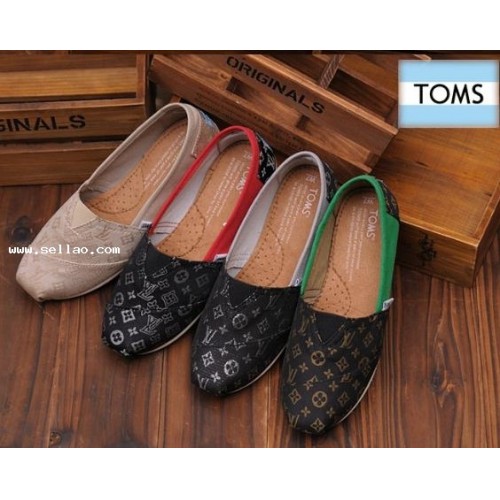 TOMS canvas shoes Louis Vuitton/ m1