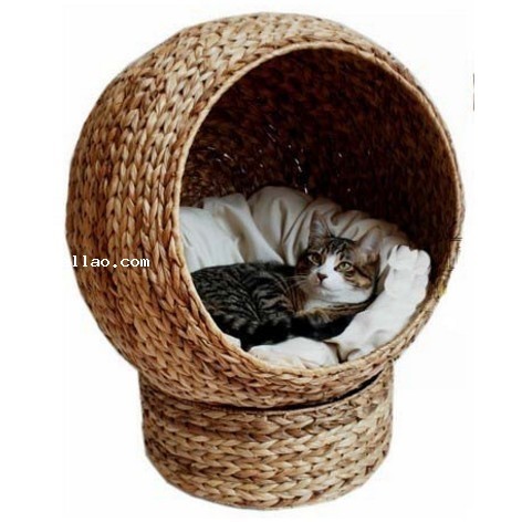 cozy natural banana leaf cat cave , pet product cat toy cat tree cat furniture wholesale