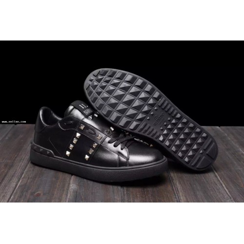 valentino leather men's shoe stud sneakers casual shoes