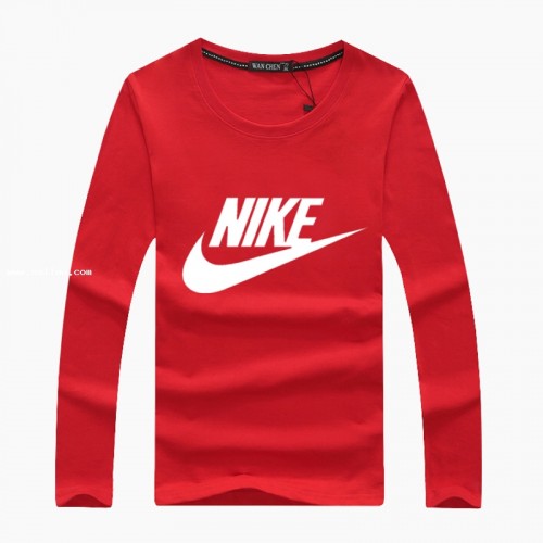 Nike Fashion Men's clothing  Long sleeve Round collar Leisure sports T-shirt