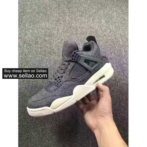 Air Jordan4 Retro High AJ4 OG wool men High help Cheap high quality basketball shoes