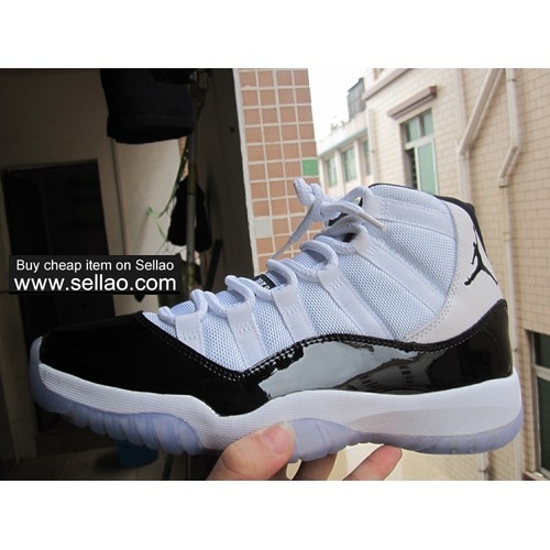 air Jordan11 aj11 black and white High help men Cheap high quality basketball shoes