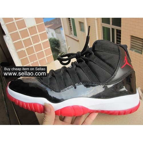 air Jordan11 aj11 Bred High help men Cheap high quality basketball shoes