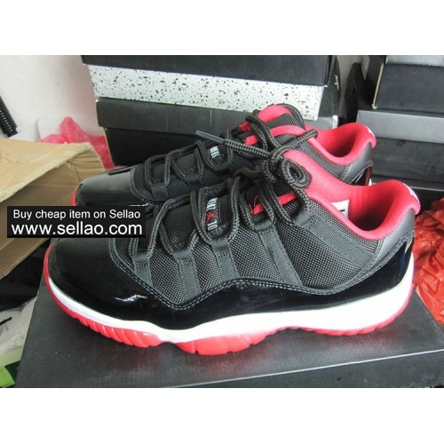air Jordan11 aj11 low red men Cheap high quality basketball shoes