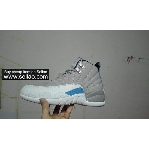 air Jordan12 aj12 Wolf Grey men Cheap high quality basketball shoes
