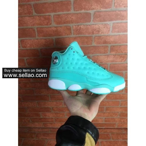 air Jordan13 aj13 Mint Green gs women Cheap high quality basketball shoes