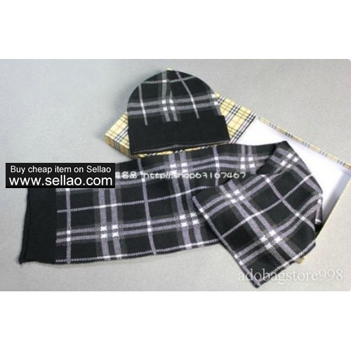 Burberryscarf popular fall and winter woolen scarf hat