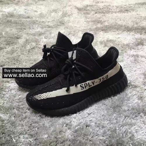 Adidas Yeezy 350 Boost V2 Black and white men Cheap high quality sports shoes