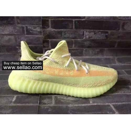 Adidas Yeezy 350 Boost V2 All yellow  men Cheap high quality running shoes
