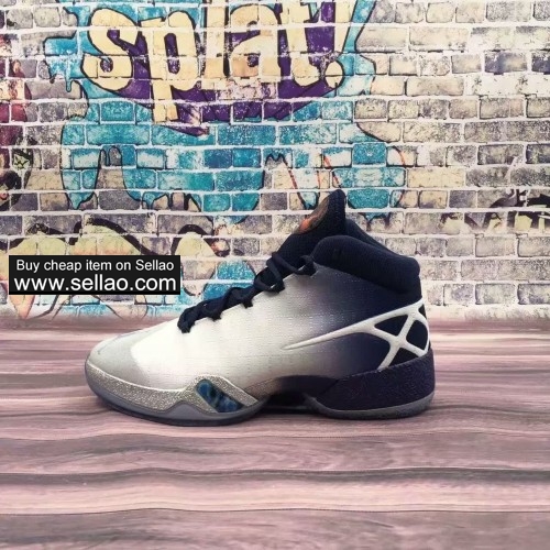 air Jordan30 aj30 XXX White card blue men Cheap high quality basketball shoes