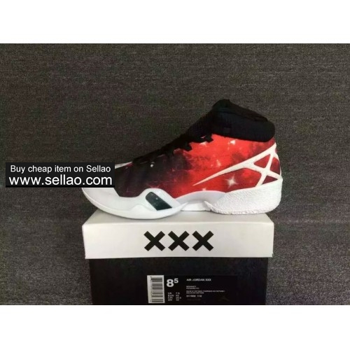 air Jordan30 aj30 XXX White and red men Cheap high quality basketball shoes
