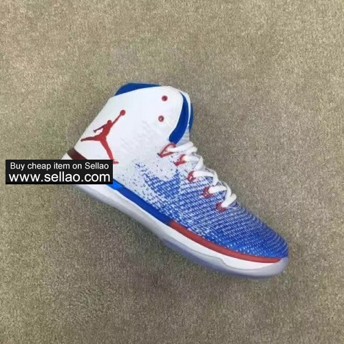 air Jordan31 aj31 XXXI White and blue Green men Cheap high quality basketball shoes