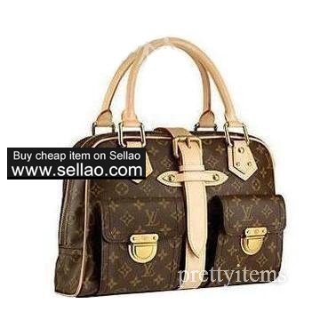 louis vuitton handbag brown monogram tote purse m40025