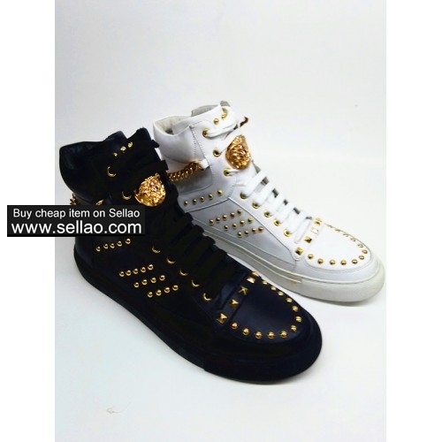 Versace men leather sneaker shoes google+ facebook tw g
