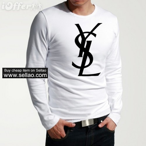 VOGUE Y-SL POLOS Men's T-Shirt Tee Long Sleeve shirts g