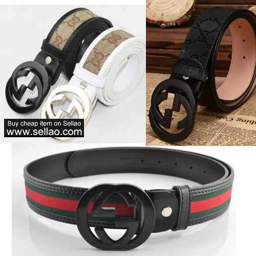 wholesale G ucci men/women belts real leather belt goog