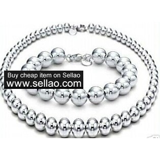 Tiffany Silver Necklace Bracelet with dust Bag google+