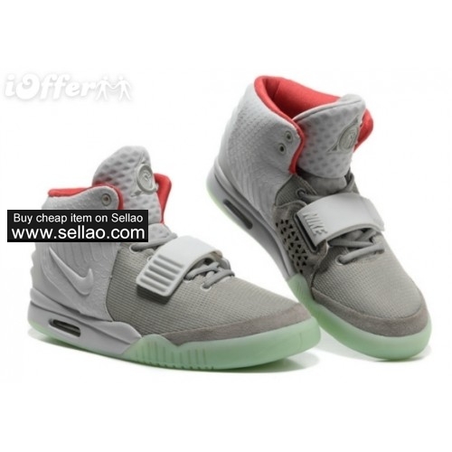 New ni ke Men's grey AirYeezy2 sport Shoes casual shoes