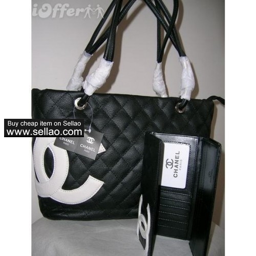 New chaneIs women's bag wallet handbag black 39x23x15cm