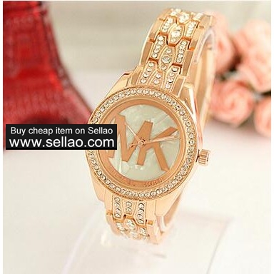 MK series female diamond watches shell dial google+  fa