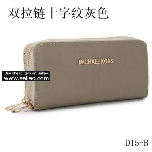 Michael Ko Women's Fashion Double Zip PU Wallet MK001F