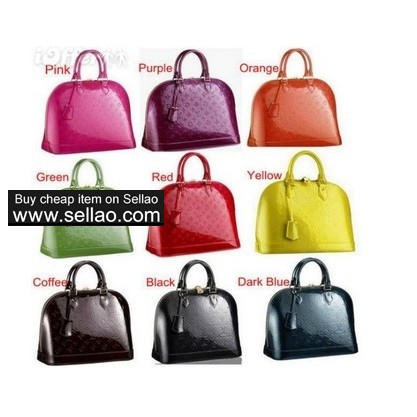 LV Womens Handbag alma Vernis Medium bags google+  face