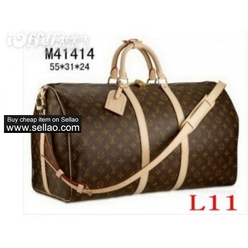 LV L oui v uitton luggage travel bag duffle bag leather