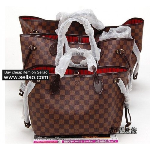 LV Damier M40156 Canvas Neverfull GM handbag google+  f