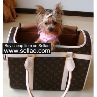 LV Dog Pet Carrier Bag Handbag Monogram Canvas bag goo