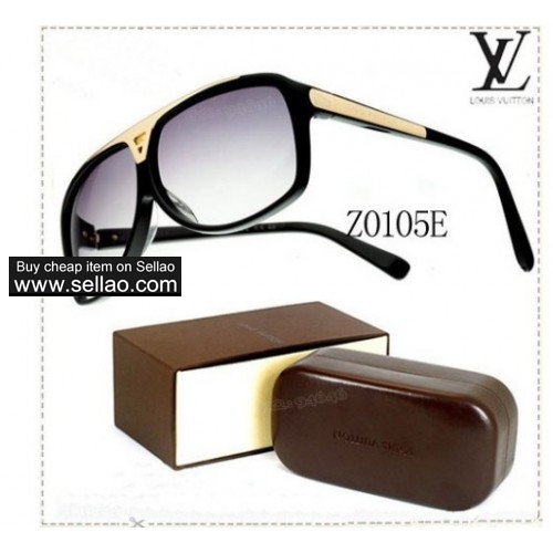 HOT L V Evidence Sunglasses black/gold glasses cool goo