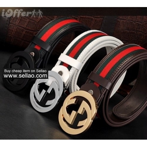 Classic style guccis leather belts Mens Womens belt AAA
