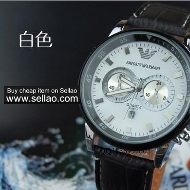 2015 Hot Sell Armani Mens Watch/ Black Band /Watches go